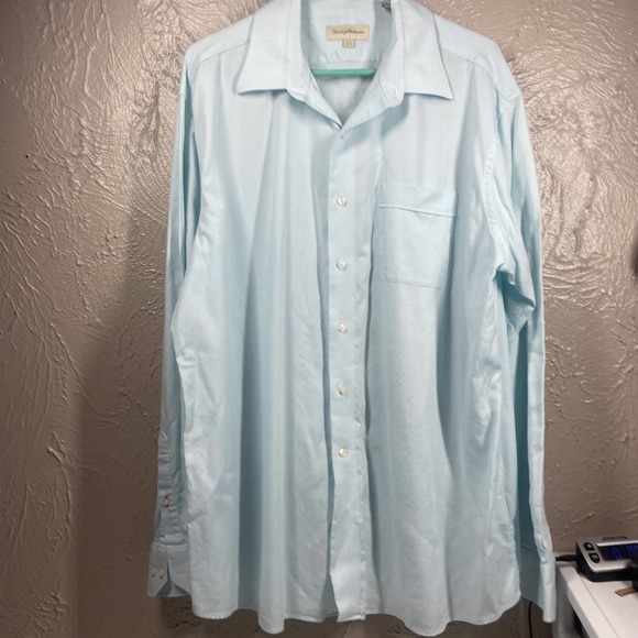 Tommy Bahama Other - Tommy Bahama Blue check‎ Men's Long Sleeve Button Up Shirt size 17.5  36-37